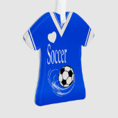 Royal Blue Soccer Shirt Ornament (voorkant)