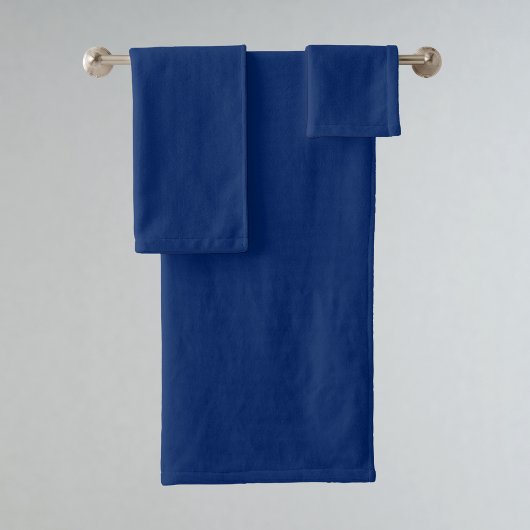 Royal Blue Solid Color Bad Handdoek