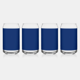 Royal Blue Solid Color Blikvorm Glas
