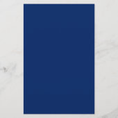 Royal Blue Solid Color Briefpapier (Achterkant)