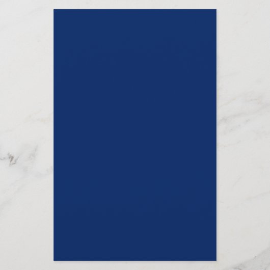 Royal Blue Solid Color Briefpapier (Achterkant)