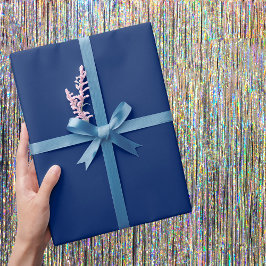 Royal Blue Solid Color Cadeaupapier