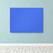 Royal Blue Solid Color Canvas Afdruk (Insitu (Houten vloer))