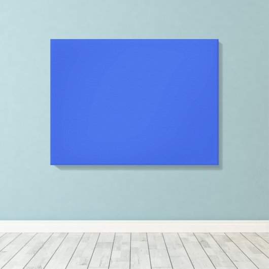Royal Blue Solid Color Canvas Afdruk (Insitu (Houten vloer))