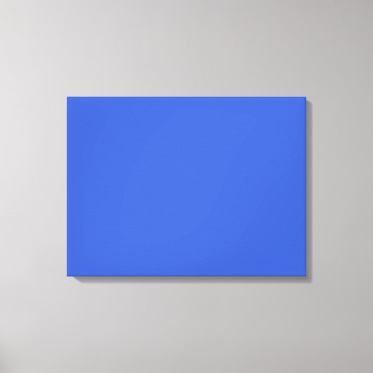 Royal Blue Solid Color Canvas Afdruk (Voorkant)