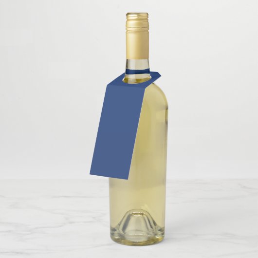 Royal Blue Solid Color Flessenhanger (Schuin)