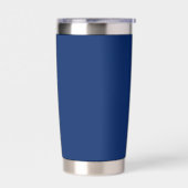 Royal Blue Solid Color Geïsoleerde Drinkbeker (Links)