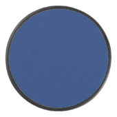 Royal Blue Solid Color Hockey Puck (Voorkant)