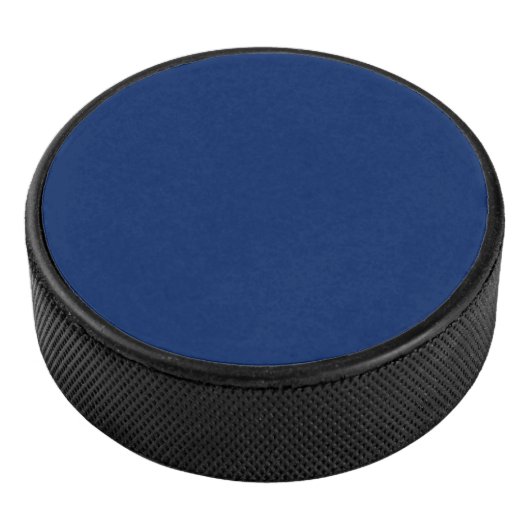 Royal Blue Solid Color Hockey Puck (3/4)
