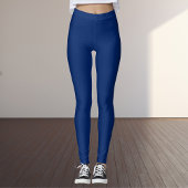 Royal Blue Solid Color Leggings