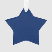 Royal Blue Solid Color Ornament (achterkant)