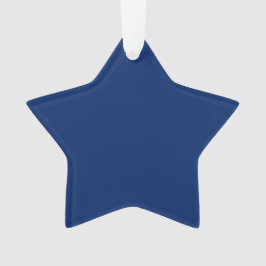 Royal Blue Solid Color Ornament