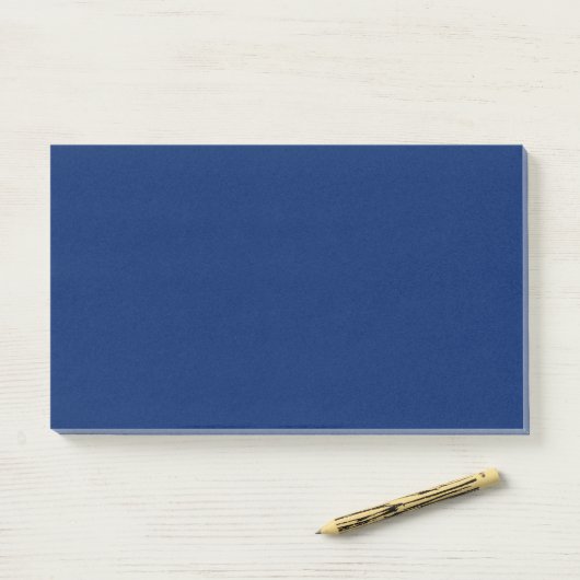 Royal Blue Solid Color Post-it® Notes (Op bureau)