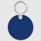 Royal Blue Solid Color Sleutelhanger (Achterkant)