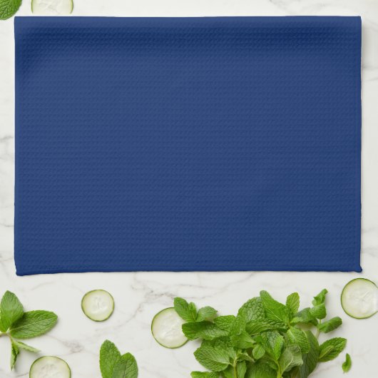 Royal Blue Solid Color Theedoek (Gevouwen)