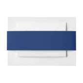 Royal Blue Solid Color Uitnodigingen Wikkel (Voorkant Voorbeeld)