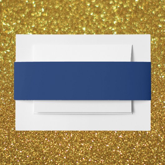 Royal Blue Solid Color Uitnodigingen Wikkel