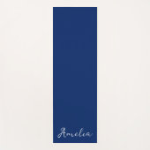 Royal Blue Solid Color Yogamat (Voorkant)