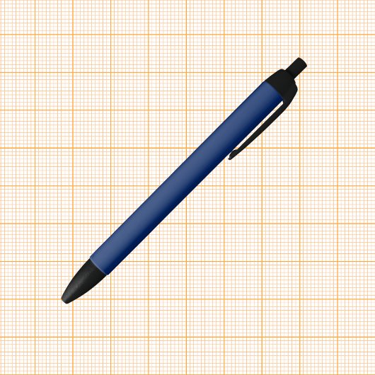 Royal Blue Solid Color Zwarte Inkt Pen