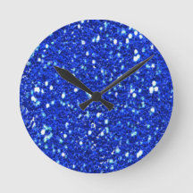  Royal Blue Sparkly Faux Glitter look