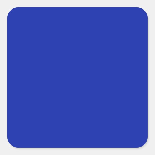 Royal Blue Square Sticker (Voorkant)