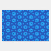 Royal Blue Star Patroon Wrapping Papier Bladen Inpakpapier Vel (Voorkant 2)