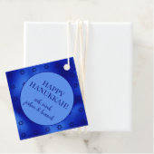 Royal Blue Star van David Hanukkah gepersonaliseer Bedankjes Labels (In situ)