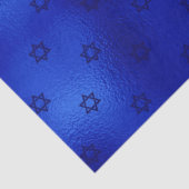 Royal Blue Star van David Hanukkah Tissue Paper Tissuepapier (Detail)