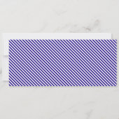 Royal Blue Stripe Concertkaartje Cadeaubon Kaart (Achterkant)