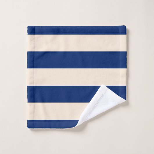 Royal Blue Stripes Bad Handdoek (Wasdoekje)