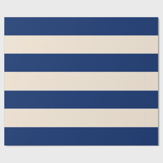 Royal Blue Stripes Cadeaupapier (Vlak)