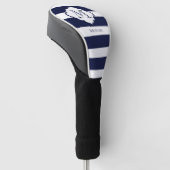 Royal Blue Stripes Golfheadcover (Schuin)