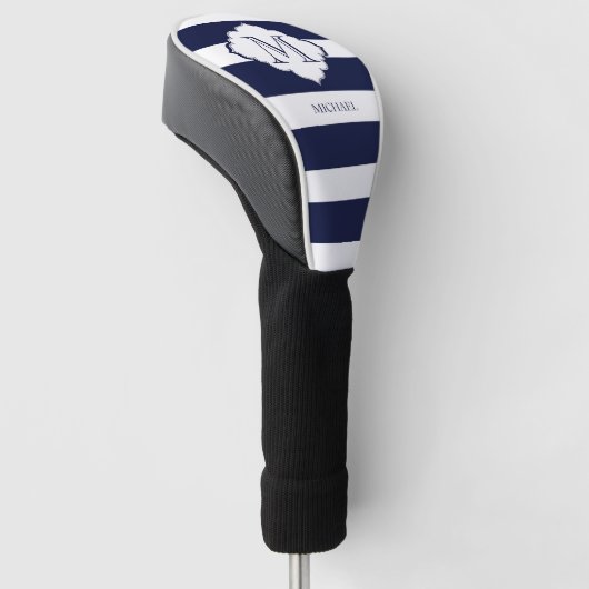 Royal Blue Stripes Golfheadcover (Schuin)