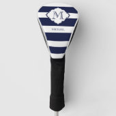 Royal Blue Stripes Golfheadcover (Voorkant)