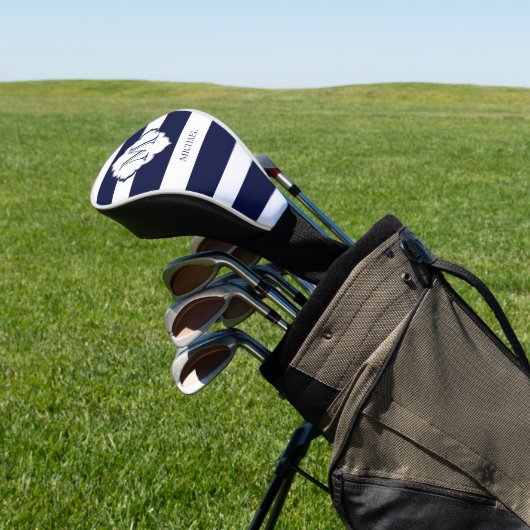 Royal Blue Stripes Golfheadcover (Insitu)