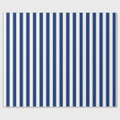 Royal Blue Stripes Pattern Cadeaupapier (Vlak)