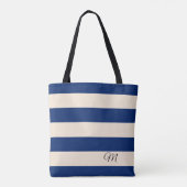 Royal Blue Stripes Tote Bag (Achterkant)