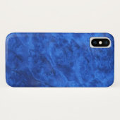 Royal Blue textured Velvet Look Case-Mate iPhone Case (Achterkant (horizontaal))