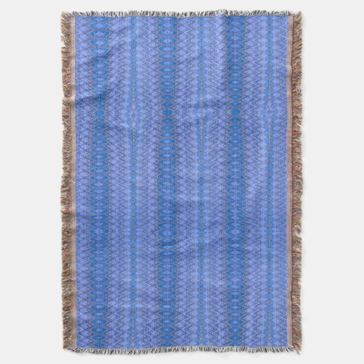 Royal Blue Throw Blanket Deken (Voorkant Verticaal)