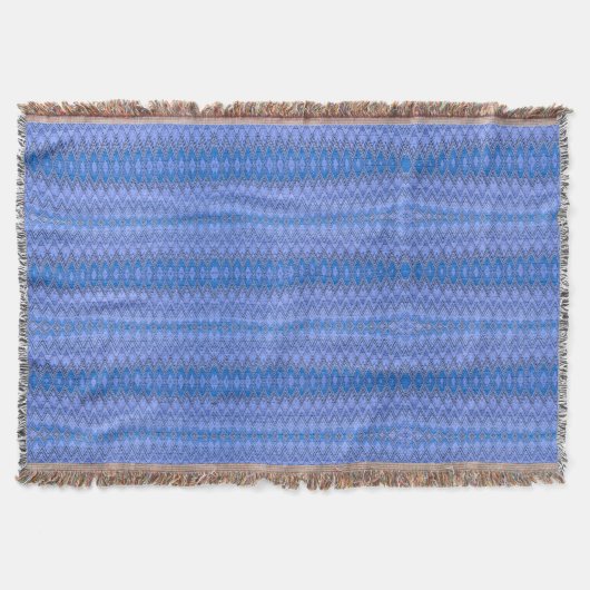Royal Blue Throw Blanket Deken (Voorkant)