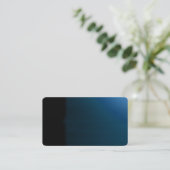 Royal Blue Unusual Visual Identifiers Biz Card Visitekaartje (Staand voorkant)