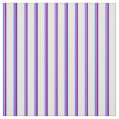 Royal Blue, Violet, Indigo & White Stripes Stof (Swatch)