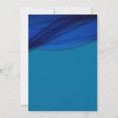 Royal Blue Voile Strass Elegant 30e verjaardag Kaart (Achterkant)