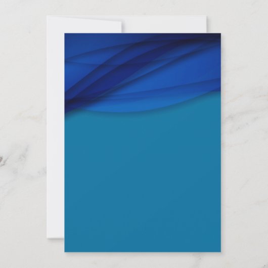 Royal Blue Voile Strass Elegant 30e verjaardag Kaart (Achterkant)