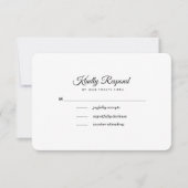 Royal Blue Waterverf Floral Wedding RSVP Kaarten (Voorkant)