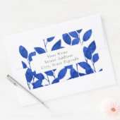 Royal Blue Waterverf Verlaat labels (Envelop)