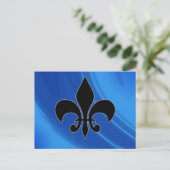 Royal Blue Waves Briefkaart (Staand voorkant)