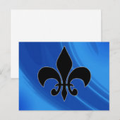 Royal Blue Waves Briefkaart (Voorkant / Achterkant)