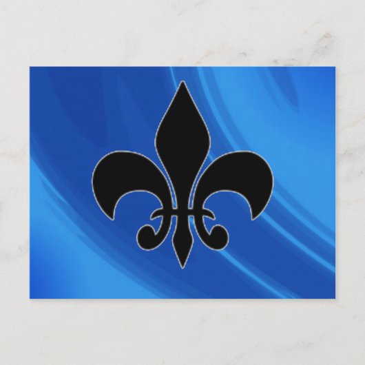 Royal Blue Waves Briefkaart (Voorkant)