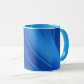 Royal Blue Waves Mok (Voorkant rechts)